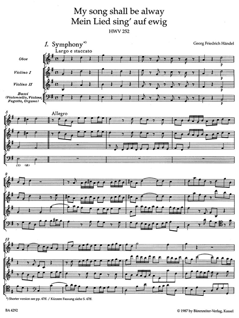My song shall be alway (PA)
